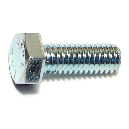 Midwest Fastener Grade 2, 5/16"-18 Hex Head Cap Screw, Zinc Plated Steel, 7/8 in L, 100 PK 00028
